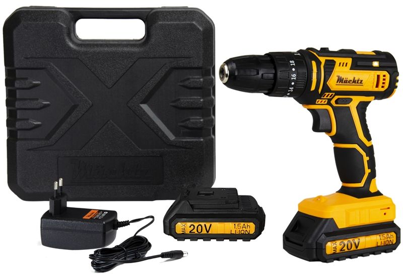 Комплектация аккумуляторного шуруповерта Machtz MCD-20H-Li