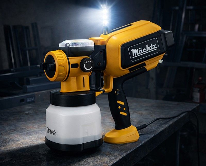 Фарбопульт на сірому фоні