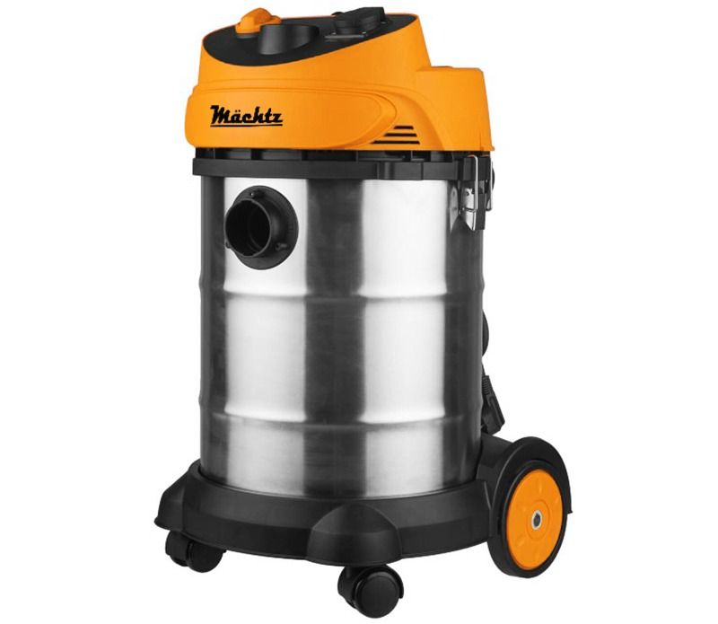 Будівельний пилосос із помаранчевим верхом