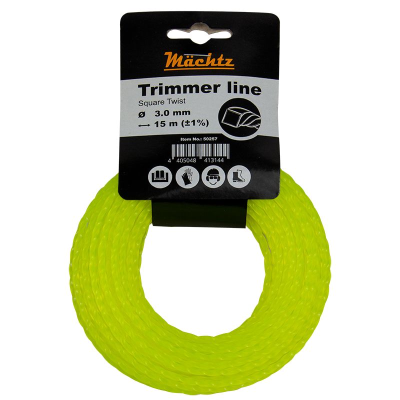 Ліска для тримерів Mächtz "Кручений квадрат" 3,0 мм 15 м