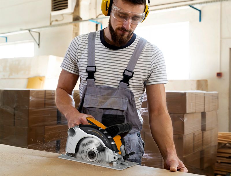 Різання деревини циркулярною пилою Machtz