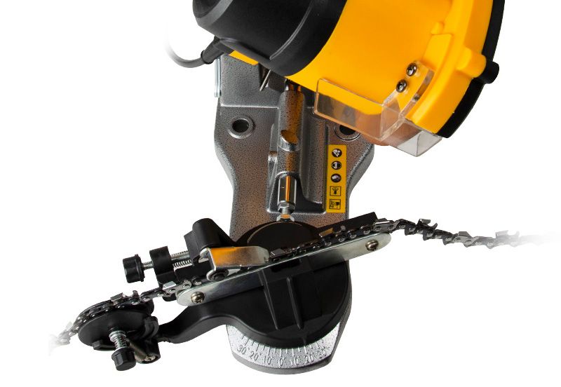 Процес заточки ланцюга