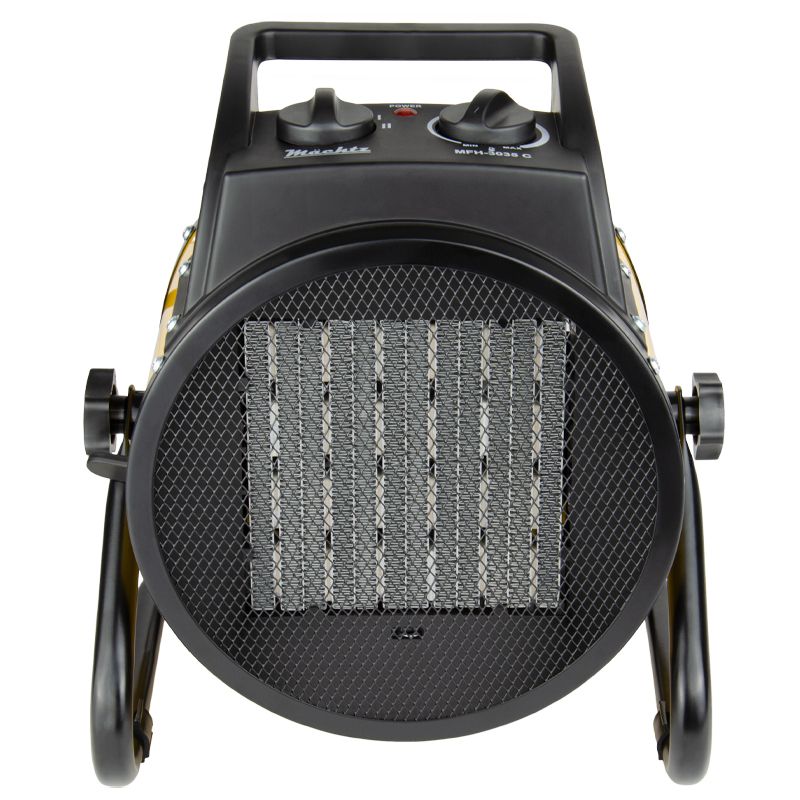 Вид спереди на керамический нагреватель тепловой пушки.