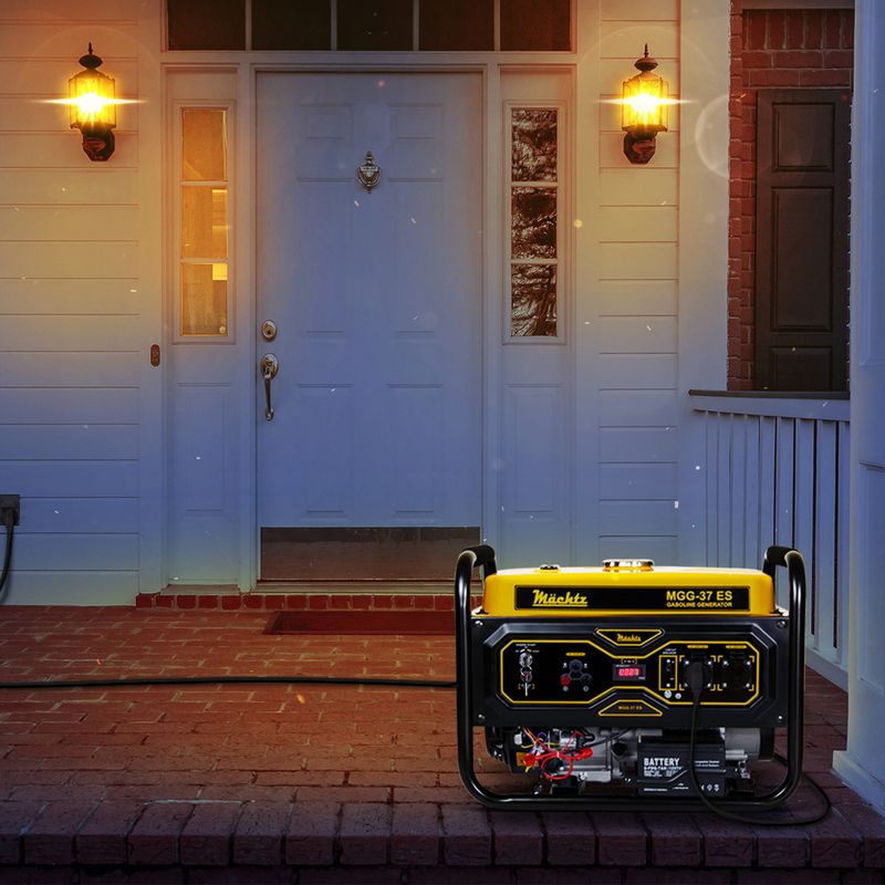 Генератор Mächtz MGG 37 ES у входной двери