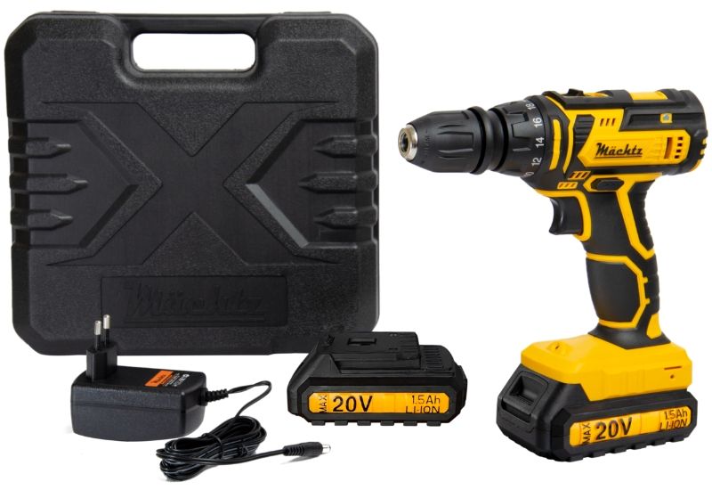 Комплектация аккумулятрного шуруповерта Machtz MCD-20Q-LI