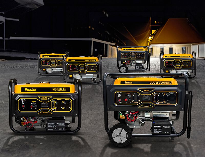 Несколько бензогенераторов Mächtz