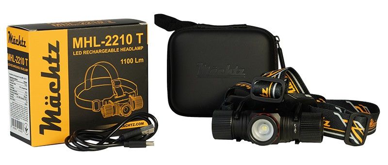 Фонарь налобный светодиодный Mächtz MHL-2210 T