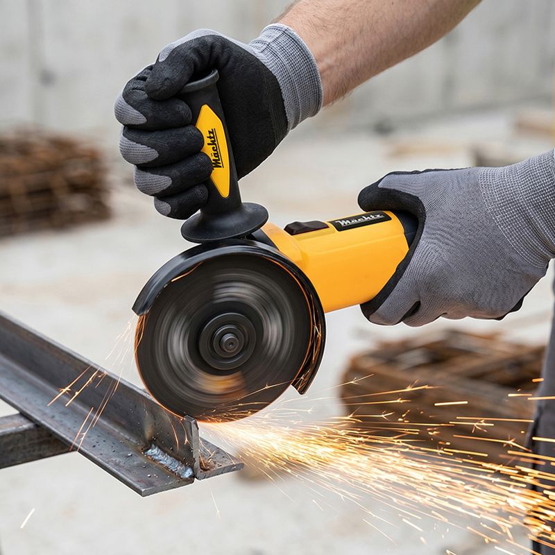 Болгарка на белом фоне