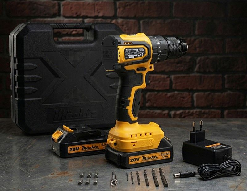 Шуруповерт аккумуляторный бесщеточный Mächtz MCD-20H-LiB