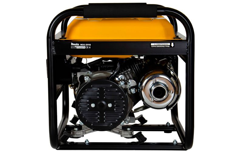 Двигатель генератора крупным планом