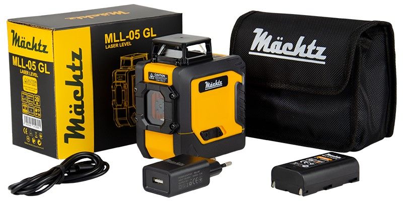 Комплектація лазерного рівня Machtz MLL-05 G