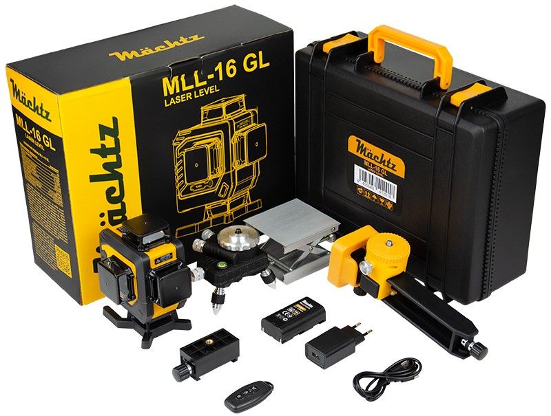 Комплектація лазерного рівня Machtz MLL-16 GL