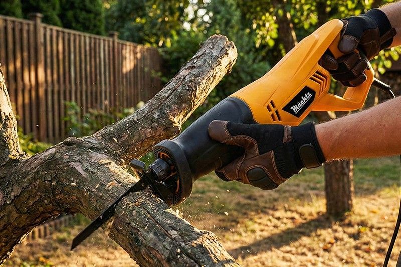 Зажим полотна сабельной пилы