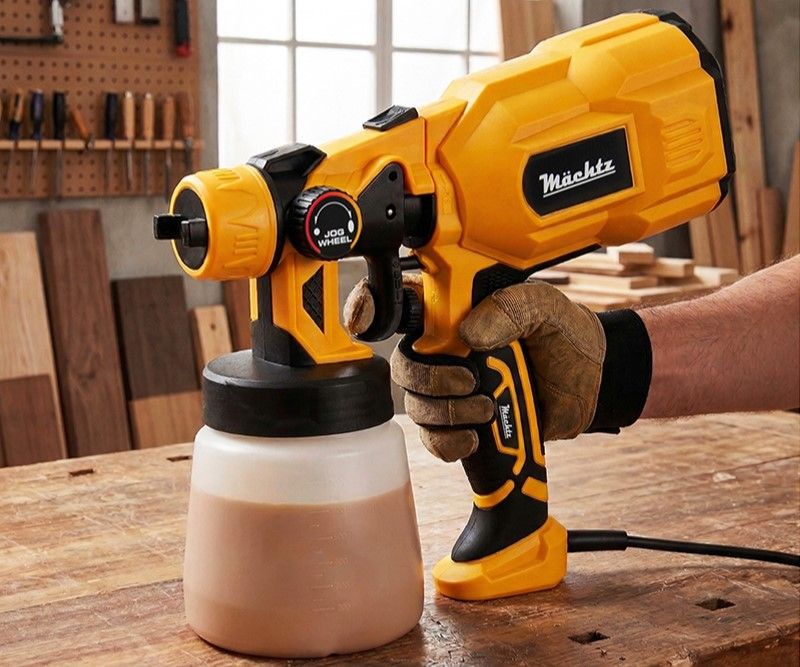 Фарбування дерев'яної поверхні фарбопультом