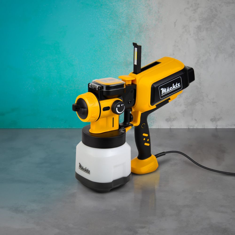 Фарбопульт на сірому фоні