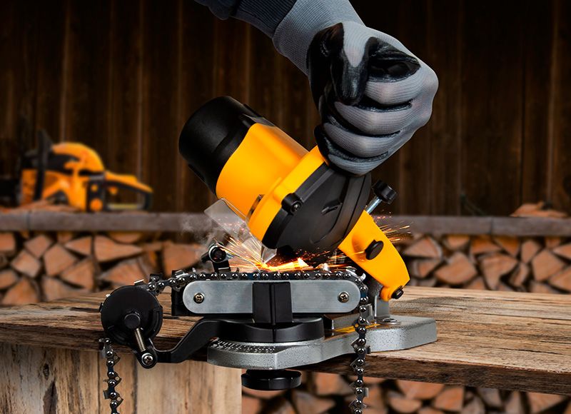 Загострення ланцюга верстатом