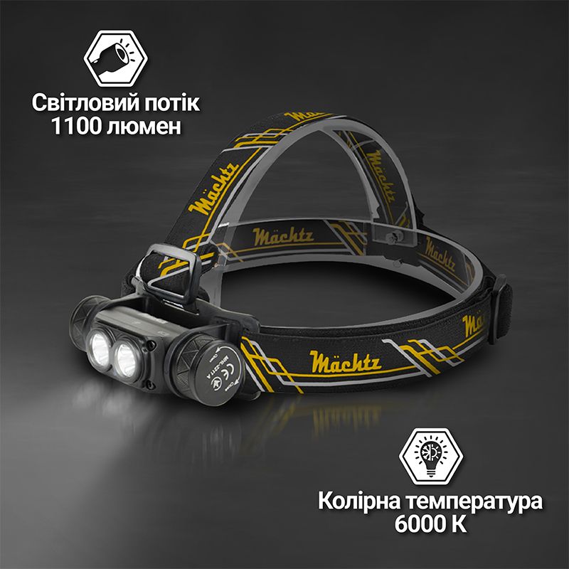 Фонарь налобный светодиодный Mächtz MHL-2211 A