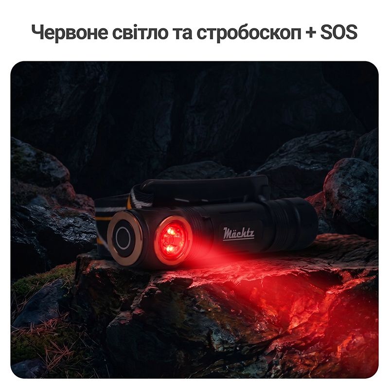 Ліхтар налобний світлодіодний Mächtz MHL-2208 M