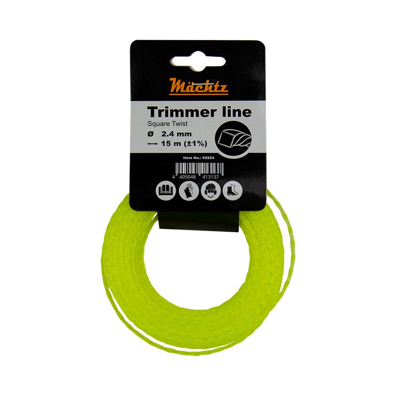 Ліска для тримерів Mächtz "Кручений квадрат" 2,4 мм 15 м