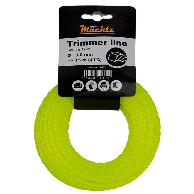 Ліска для тримерів Mächtz "Кручений квадрат" 3,0 мм 15 м