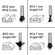 Набір фрез по дереву Mächtz 12 шт