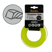 Ліска для тримерів Mächtz "Кручений квадрат" 2,4 мм 15 м