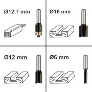 Набір фрез по дереву Mächtz 12 шт
