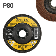 Круг лепестковый торцевой P80 КЛТ 125×22 мм Mächtz