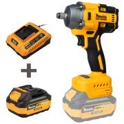 Ударный гайковёрт аккумуляторный бесщеточный Mächtz MIW-M2050+АКБ 4А·ч+ЗУ 4А
