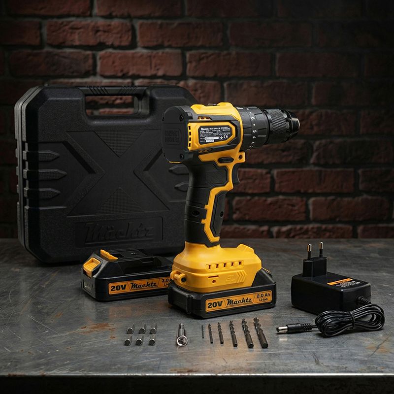Шуруповерт аккумуляторный бесщеточный Mächtz MCD-20H-LiB