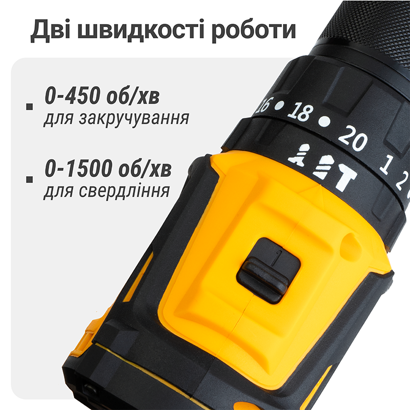 Шуруповерт аккумуляторный бесщеточный Mächtz MCD-M2050 H+АКБ 2.0А·ч+ЗУ 1.5А+Сумка