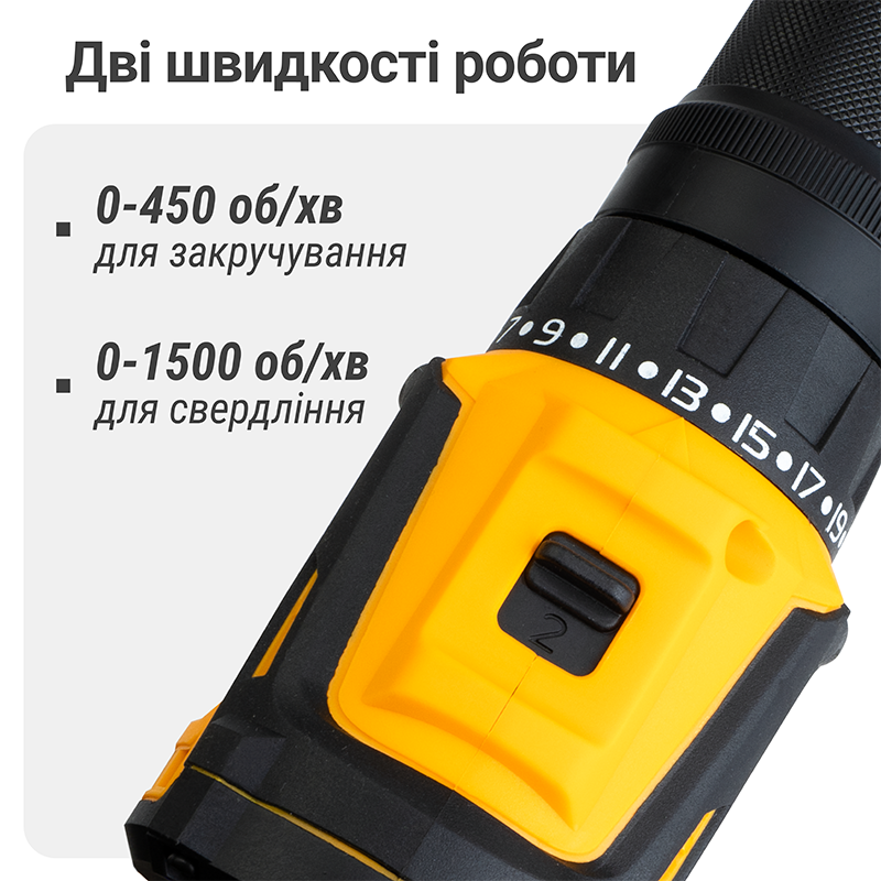 Шуруповерт аккумуляторный бесщеточный Mächtz MCD-M2050 Q+АКБ 2.0А·ч+ЗУ 1.5А+Сумка