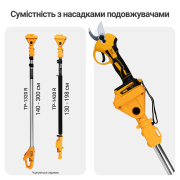 Секатор акумуляторний безщітковий Mächtz MSC-M2030+АКБ 4.0А·г+ЗП 4.0А
